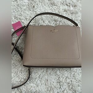 Kate Spade Taupe Leather Crossbody Bag